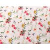 Dekorační látka Loneta květy (Varianta (17) režná světlá, Balení 1 m)