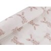 Mušelín / dvojitá gázovina zajíček (Varianta bunny bílá béžová, Balení 1 m)