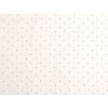 Mušelín / dvojitá gázovina puntíky (Varianta Off White, Balení 1 m)