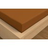 Saténové prostěradlo LUXURY COLLECTION 100x200cm hnědé (Prostěradlo vhodné pro matratzenhöhe bis zu 15cm)