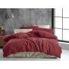 Mušelínové povlečení vínové (Rozměr povlečení 1+1, 140x200, 70x90cm)
