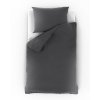 Mušelínové povlečení tmavě šedé (Rozměr povlečení 1+1, 140x200, 70x90cm)