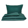 Saténové povlečení LUXURY COLLECTION tmavě zelené (Rozměr povlečení 1+1, 140x200, 70x90cm)