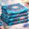 Viskózový úplet –  mandaly azurový oceán