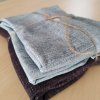 Zbytková metráž - balíček teplákovina denim - celkem 0,9 m