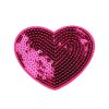 Nažehlovačka srdce s flitry (Varianta 1 stříbrná světlá, Balení 1 ks)
