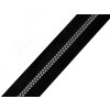 Zip kostěný No 5 kostičky metráž (Varianta 2 (322) černá zlatá, Balení 1 m)