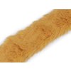 Našívací oděvní / dekorační kožešina plochá, řezaná šíře 5 cm (Varianta 2 pudrová tmavá, Balení 1 ks)