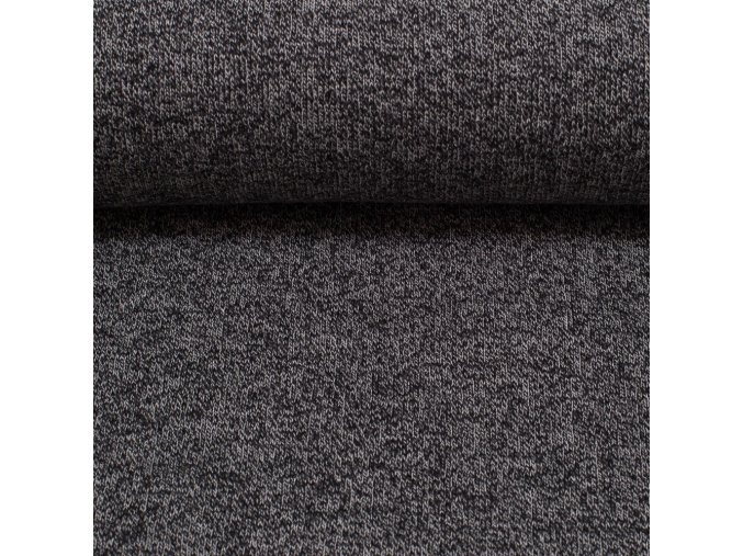 marc strickstoff meliert schwarz 080926 001299 sale farbe schwarz zusammensetzung 100 baumwolle gewicht ca 240 g m2 breite 150 c