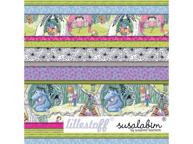 Monsterstarke Freunde Pink Patchwork
