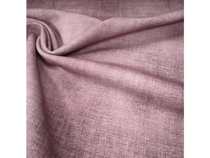 Biobavlněná teplákovina s džínovým potiskem mauve
