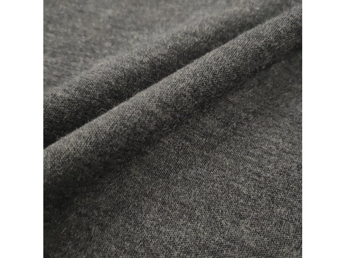 Finské merino interlok (oboulíc) antracit (0,5 m)