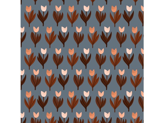904435 1 Bio Jersey Tulpenland ocean lillestoff
