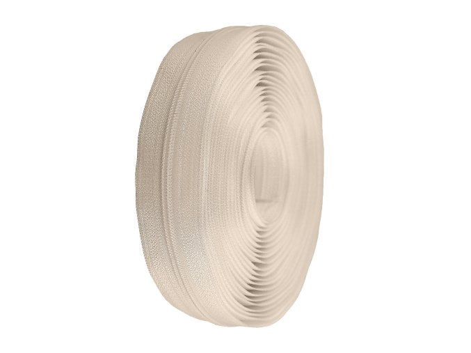 Zip spirálový metráž 3 mm krémový