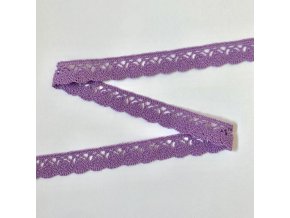 Paličkovaná krajka fialová 20 mm (2,65 m)