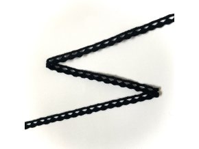Paličkovaná krajka černá 10 mm