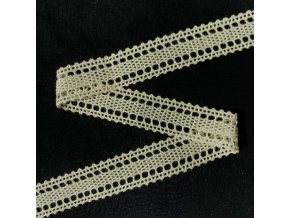 Paličkovaná krajka smetanová 29 mm