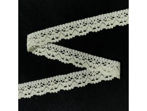 Paličkovaná krajka smetanová 23 mm