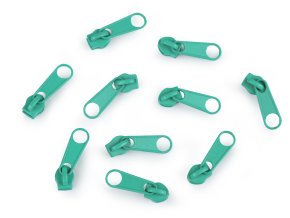 Jezdec ke spirálovým zipům 3 mm mint green