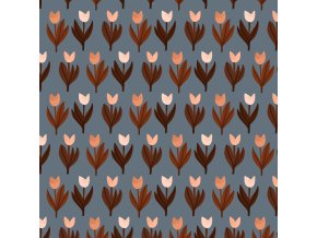 904435 1 Bio Jersey Tulpenland ocean lillestoff