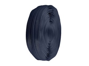 Zip spirálový metráž 5 mm tm. modrý