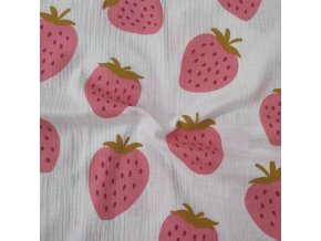 Mušelín jahody na bílé