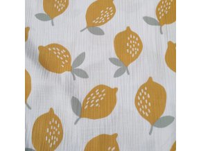 Mušelín citróny na bílé