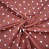 Biobavlněný úplet srdíčka na marsala (1,2 m)