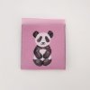 Tkaný štítek panda