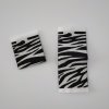 Tkaný štítek zebra černá/ecru