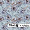 lillestoff jersey stoff blumentraum blaubraun
