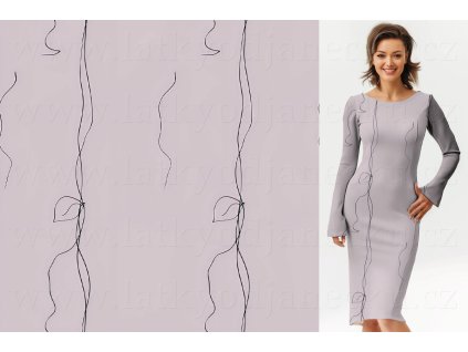 TOP dres 240 g * Liście na szaro