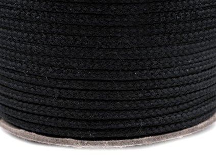Polyester Wäscheleine weich / SCHWARZ