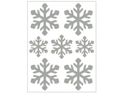 Reflexní nažehlovací motivy vločky