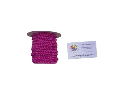 FIALOVO-NEON. RŮŽOVÁ Pruženka průměr 4 mm