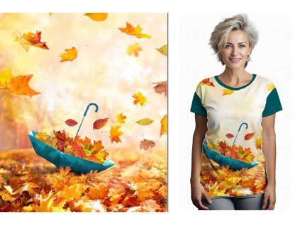 Dzianina bawełniana * PANEL L 70 cm * Parasol