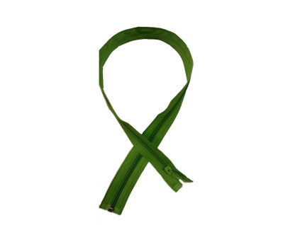 ZELENA * Spirálový zip délka 60 cm - bundový