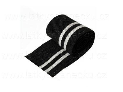 NÁPLET ČERNÝ-STŘIBRNÝ PROUŽEK