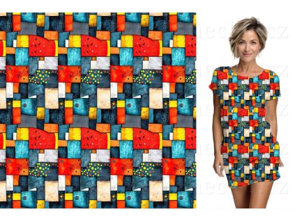 Funkční úplet se stříbrem 180g - Dřevěné kostky