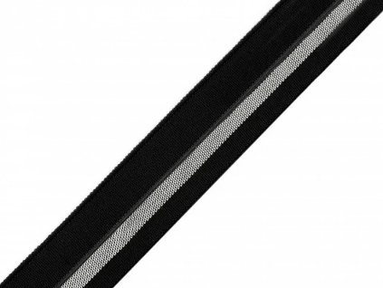 SILBER * Einfassgummi, halbiert / Band, Breite 20 mm