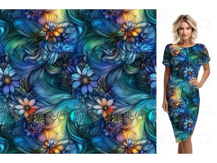 Funkční úplet se stříbrem 180g - Noční květy