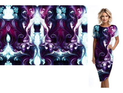 Funkční úplet se stříbrem * Panel 120 cm * Barevná symfonie