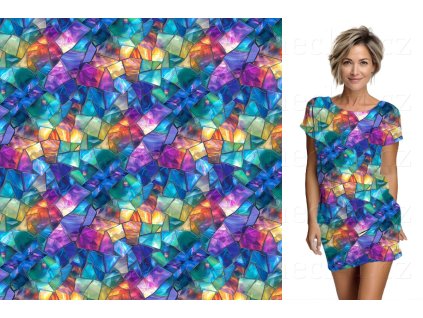 Funkční úplet se stříbrem 180g - Barevná mozaika