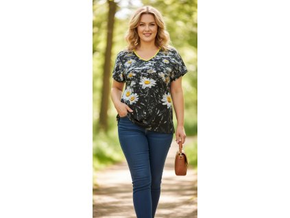 ODĚVY SKLADEM -  Halena  Kopretiny - vel. 2XL