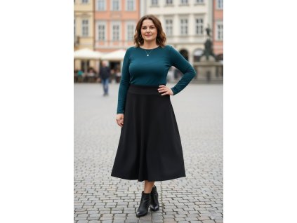 ODĚVY SKLADEM - Maxisukně  Černá - vel. 2XL