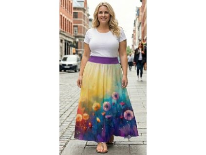 ODĚVY SKLADEM - Maxisukně  Pampelišky - vel. 4