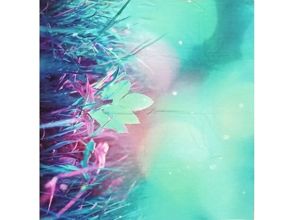 Viskozový úplet 190g - Motýl v trávě - KUS 0,8m