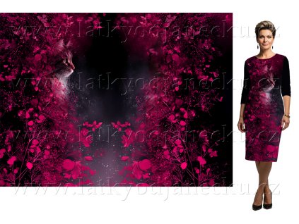 satovka 260 g panel 120x150 cm kocka v listi