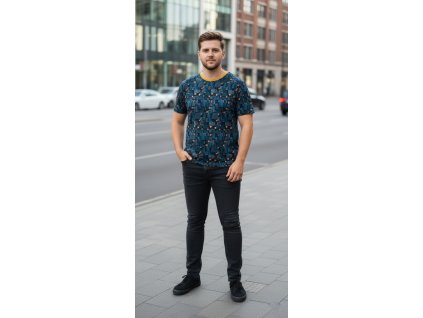 ODĚVY SKLADEM - Pánské tričko Kostičky - vel. XL