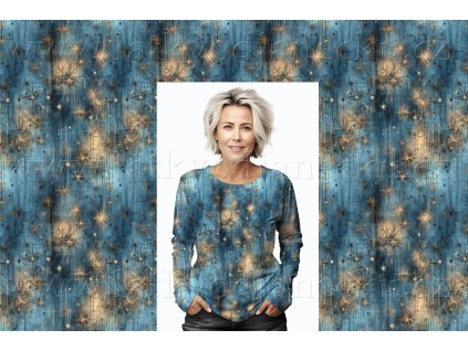 Bavlněný úplet 200g - Steampunk